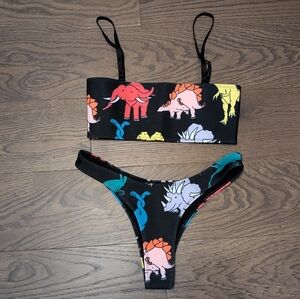 Hoaka x Pony Dino Bikini Set BNWOT